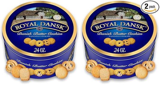 Royal Dansk Danish Butter Cookies, 24 Oz. (Pack of 2)