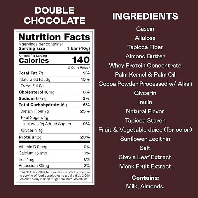 MAGIC SPOON Treats - High Protein, Low Carb, Keto Friendly, Low Sugar, Gluten Free, Crispy Protein Bar Cereal Bar, On-The-Go Healthy Snack (Double Chocolate, 24 Bars)