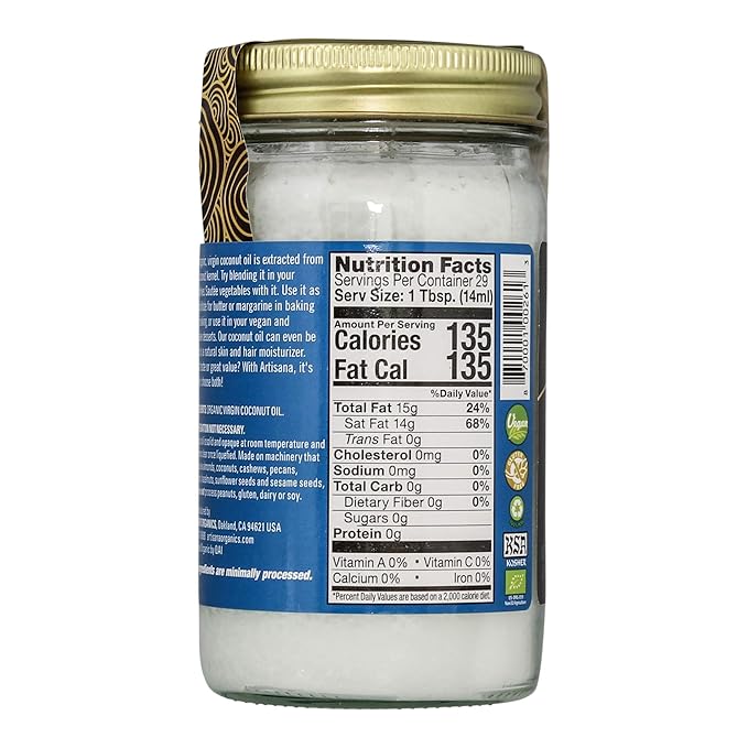 Artisana Organics Raw Virgin Coconut Oil, 14 oz