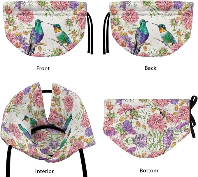 Hummingbird Tea Cozy for Teapot Insulated Kitchen Decor Flower Tea Pot Cover for Keeping Warm Teapot Dust Protector for Women