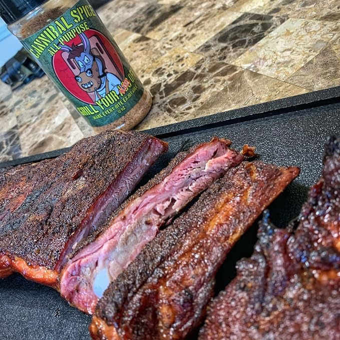 GYAO Cannibal BBQ Seasoning – 10oz Chili-Based Southern Texas BBQ Rub for Steak, Beef & Burgers – MSG & Gluten Free – USA Made & Veteran Owned