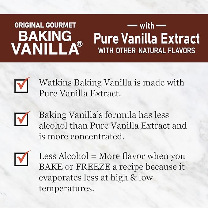 Watkins All Natural Original Gourmet Baking Vanilla, with Pure Vanilla Extract, 11 Fl Oz (Pack of 1) - Packaging May Vary