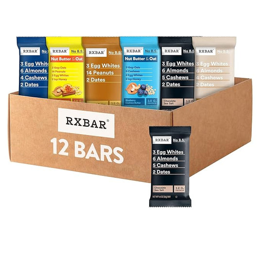 RXBAR Protein Bars, Snack Bars, Variety Pack (12 Count)