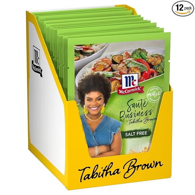 McCormick Sautì±?Business Seasoning Mix by Tabitha Brown, 1.25 oz (Pack of 12)