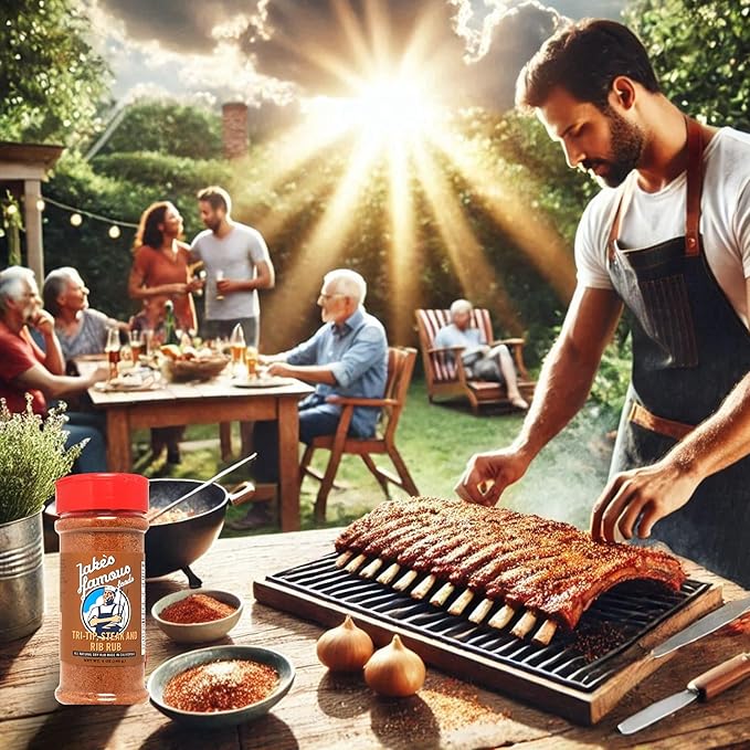 Jake's Righteous Rubs Tri Tip, Steak & Rib Rub Seasoning, 5 Oz, for Chicken, Ribs, Beef, Turkey, Santa Maria Style BBQ, Prime Roast, Gluten Free (Pack of 1)