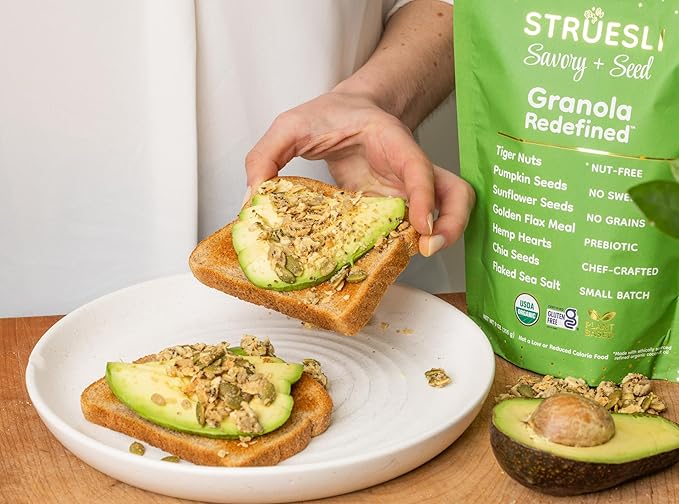 Struesli - Organic Savory + Seed Granola Redefined | No Added Sweeteners, No Grains | Keto & Paleo Friendly | Gluten-Free, Grain-Free | Healthy Adult Snack | High-Fiber, Nutrient-Rich, Satisfying Crunch