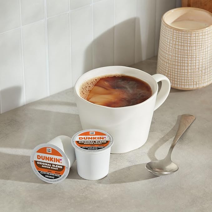 Dunkin' Original Blend Coffee, Medium Roast, K-Cup Pods, 22 Count Boxes (Pack of 4)