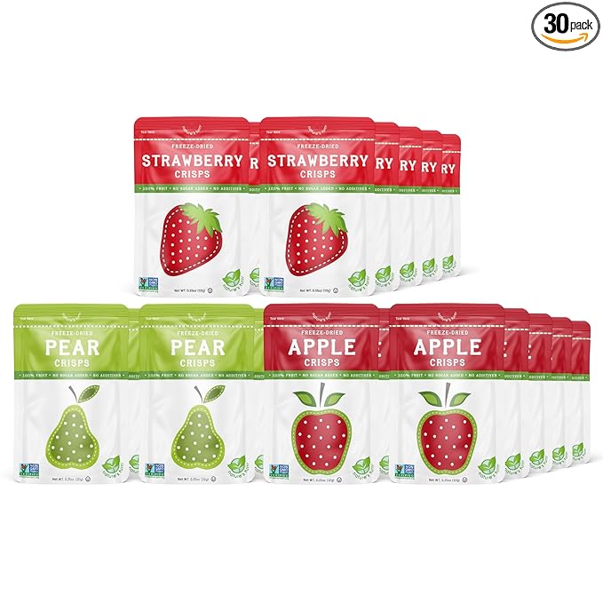 Nature?™s Turn Freeze-Dried Fruit Snacks, Snack Size Variety, Pack of 30 (0.35 oz Each)
