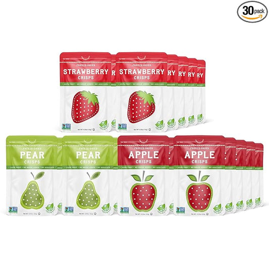 Nature?™s Turn Freeze-Dried Fruit Snacks, Snack Size Variety, Pack of 30 (0.35 oz Each)