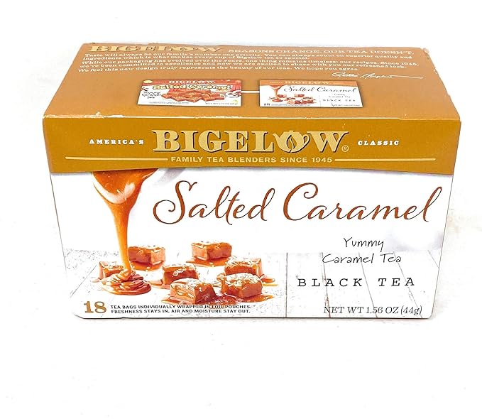 Bigelow Salted Caramel Black Tea 1.56 oz. 18 bags (pack of 3)