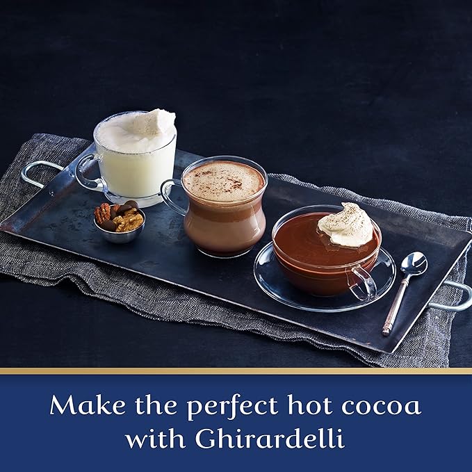 Ghirardelli Double Chocolate Premium Hot Cocoa, 10.5 Ounce - 6 per case.