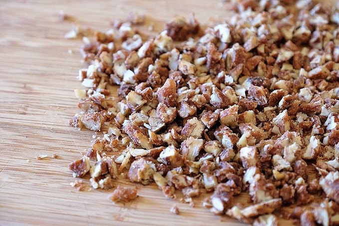 Shelled & Raw Chopped Georgia Pecans (4 Lbs) - Handpicked for Freshness & Quality - Bag of Southern Tastiness - Great for Baking & Cooking - Farm Fresh Nuts Brand