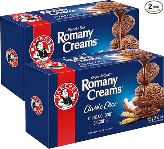 Bakers Romany Creams - Classic Chocolate (200g) - Pack of 2