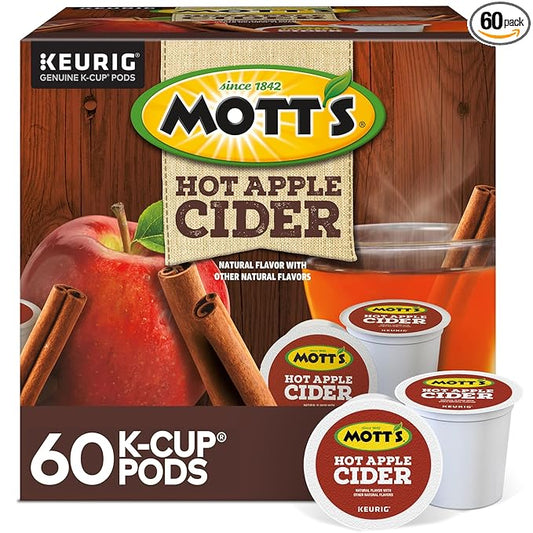 Mott's Hot Apple Cider, 60 Count (6 Packs of 10)