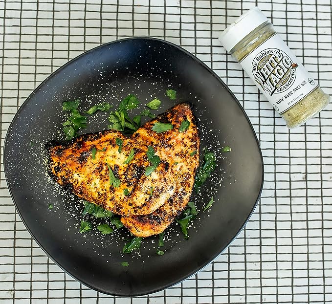 Gourmet All-Purpose Seasoning (5 oz.) ??4-Pack Original White Magic Dry Rub Spice Powder Best Served on Seafood, Vegetables, Grilled Chicken, Boneless Pork Chops, and Popcorn