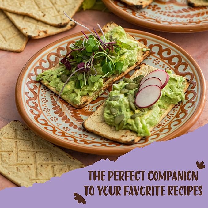 Sanissimo Salmas Chia & Flaxseed, 40 Packs of 3 Crackers, Oven Baked Corn Crackers, Gluten Free, Non-GMO, Kosher Certified