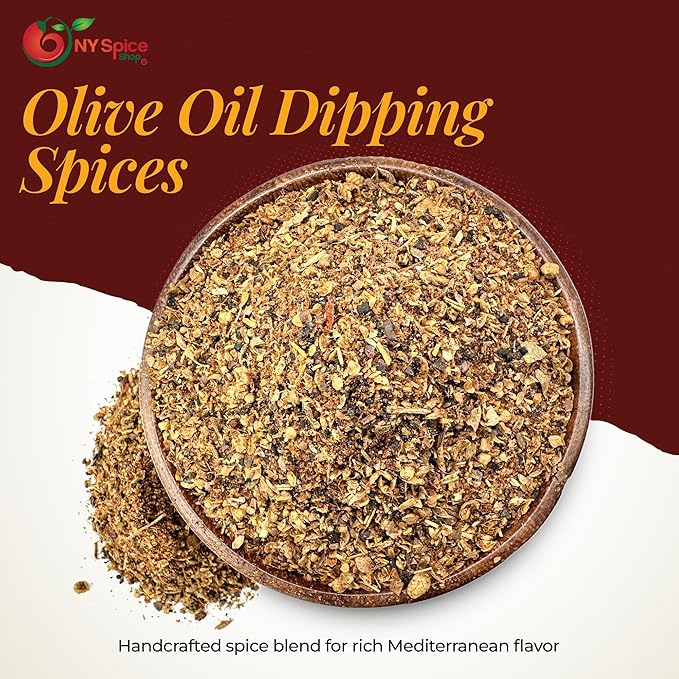 NY Spice Shop Olive Oil Dipping Spices - 1 Pound Bread Dip Seasoning Mix - Spice Blend of Natural Herbs and Mediterranean Style Spices