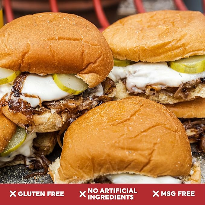 Fire & Smoke Society Burger & Fries Seasoning Variety Pack | BBQ Rubs and Seasonings for Smoking and Grilling | Gifts for Dad, Grilling Accessories, Large (4-Pack)