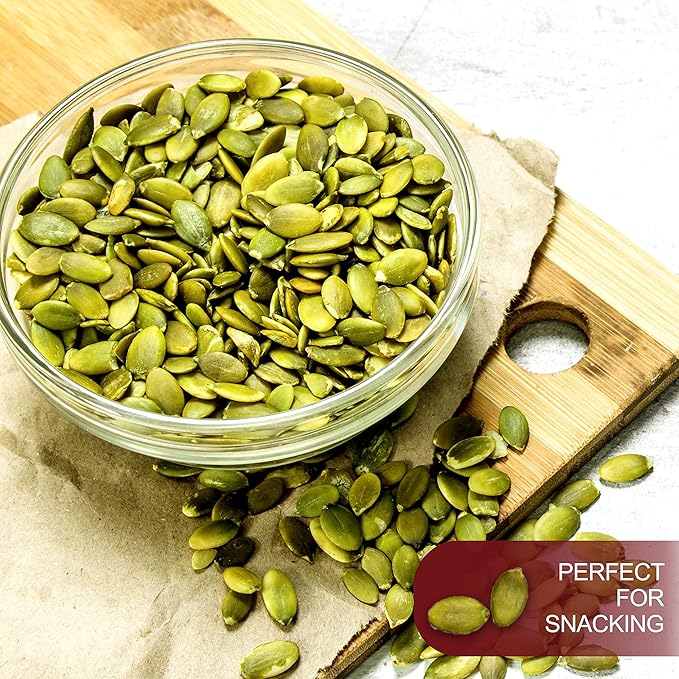 We Got Nuts Pumpkin Seeds Healthy Snacks 4 Lbs (64oz) Bag | Raw Pepitas No Preservatives Added, Non-GMO, 100% Natural With No Shell | For Baking, Salad Toppings, Cereal, Roasting | Low Calorie Nuts,