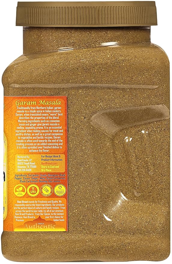 Rani Garam Masala Indian 11-Spice Blend 32oz (2lbs) 908g PET Jar ~ All Natural, Salt-Free | Vegan | No Colors | Gluten Friendly | NON-GMO | Kosher | Indian Origin