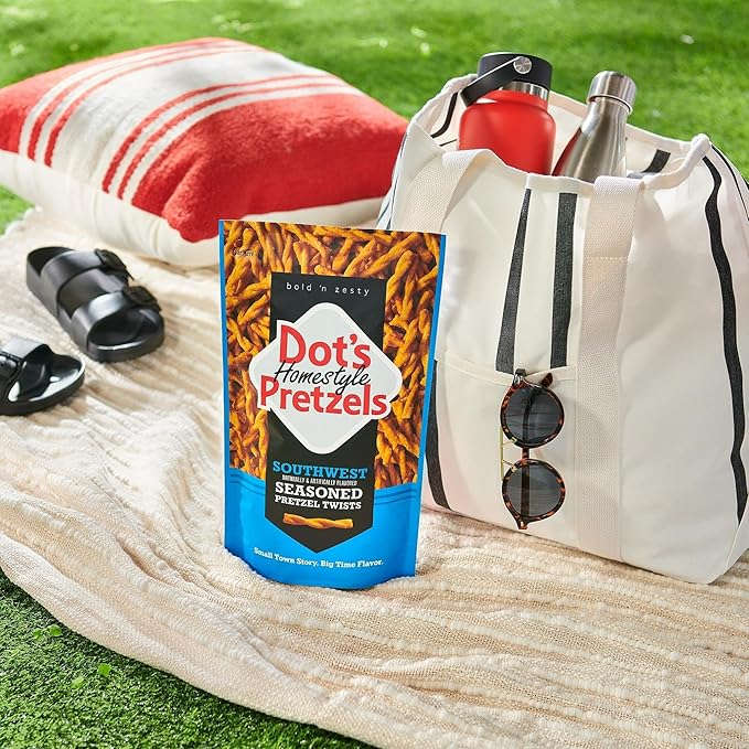 Dot's Pretzels Southwest Seasoned Pretzel Twist Snack, 16oz Grocery Sized Bag