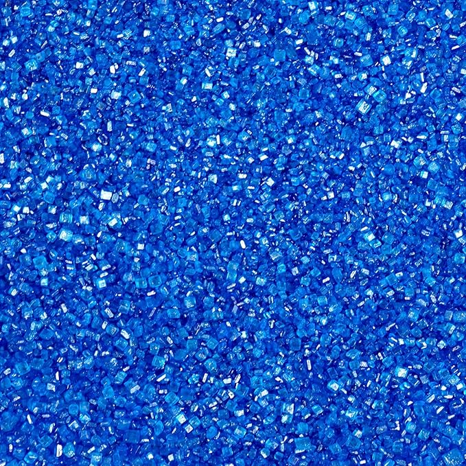 Deep Blue Sanding Sugar Sprinkles, 150g/bottle, Blue Sanding Sprinkles for Cake decorating, Cupcake Toppers Decoration