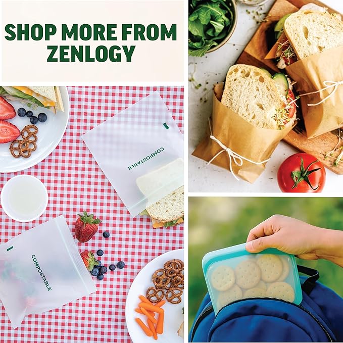 Zenlogy 5 inch Stainless Steel Picks (set of 8) and Swizzle Stick - Ideal Olive Skewers - Will Not Drown in Your Martinis, Cocktails, and Bloody Mary