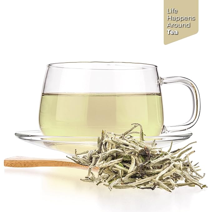 Tealyra - Premium White Silver Needle Tea - Bai Hao Yinzhen - Grown in Fujian China - Superior Chinese Silver Tip White Tea - Loose Leaf Tea - Caffeine Level Low - 110g (4-ounce)
