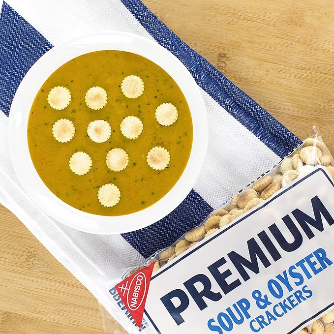 Premium Crackers Variety Pack, Soup & Oyster Crackers, 2 Bags and Premium Minis Original Saltine Crackers, 2 Boxes (Pack of 2)