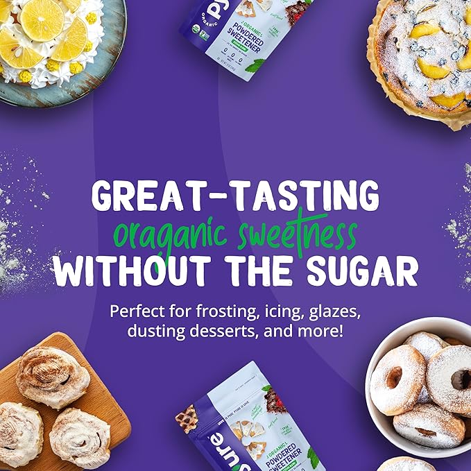 Pyure Organic Stevia Blend Granulated Sugar Substitute with Zero Calories & Carbs Keto, Diabetic & Vegan Friendly Sugary Taste Alternative USDA Organic, Non-GMO Good For Baking 12oz