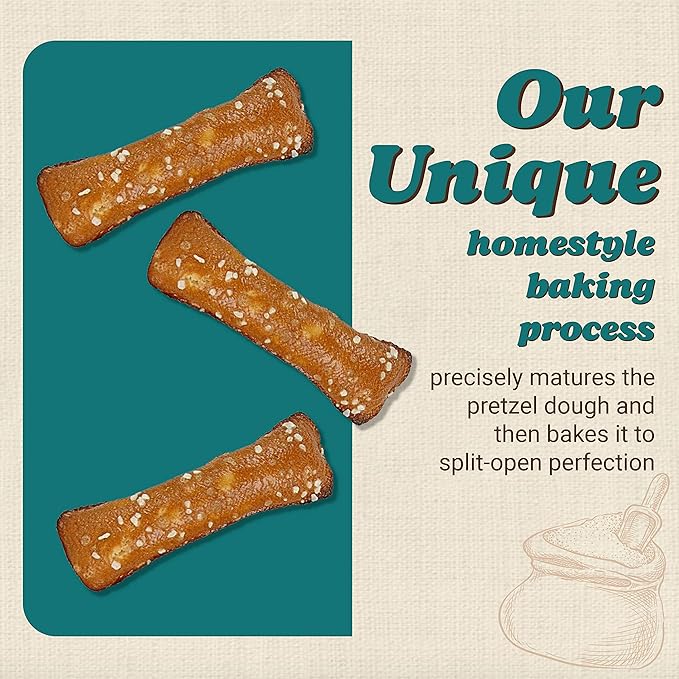 Unique Snacks Original Pretzel Shells, Delicious Homestyle Baked Snack Bag, Vegan, OU Kosher, and Non-GMO Food, No Artificial Flavor, 2.12 Oz. Bag, Pack of 24