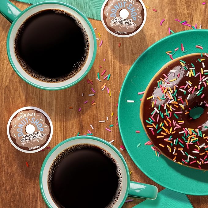 The Original Donut Shop Coffee Chocolate Glazed Donut Keurig Single-Serve K-Cup Pods, Medium Roast Coffee, 72 Count