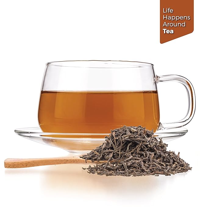 Tealyra - Ripe Pu'erh Tea - 5 Years Aged Loose Leaf - Caffeine Level High - 100% Naturally Processed - Aged Black Tea Pu Er - 224g (8-ounce)