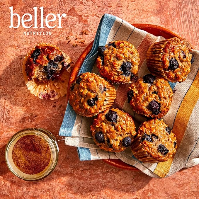 Beller Nutrition Morning Boost Organic Ceylon Cinnamon Spice Blend | 1.4 oz | Organic Ceylon Cinnamon Powder & Allspice Seasoning for Smoothies, Cereal & Breads