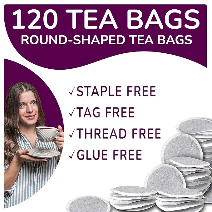 BREWIX, Darjeeling Black Tea Bags From Himalayas (120 Round Tea Bag) | Caffeinated | Breakfast Tea