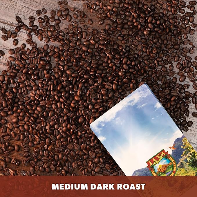 Low Acid Organic Coffee ??Whole Bean, Mold-Free & Stomach Friendly by Java Planet, Cinnamon and Vanilla, Medium Dark Roast, Arabica Gourmet Coffee Grade A, Smithsonian Bird Friendly, 1LB Bag