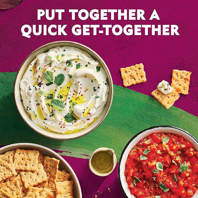 Toasteds Flatbreads Crackers, Party Snacks, Lunch Snacks, Italian Herb (12 Boxes)