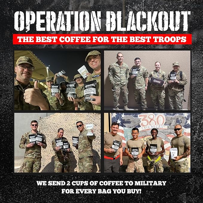 Blackout Coffee Chocolate Cherry Flavored Ground Coffee ??Medium Roast, Smooth Taste, Guilt-Free Indulgence ??Freshly Roasted 12oz Pouch, American Made