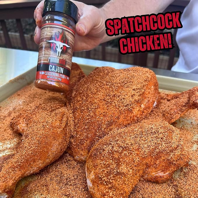 Gourmet Cajun Seasoning | No Artificial Flavors, No MSG added | Premium Cajun Rub for Chicken, Fish, Shrimp and Pork | Runnin Wild Foods, 6.7 ounces