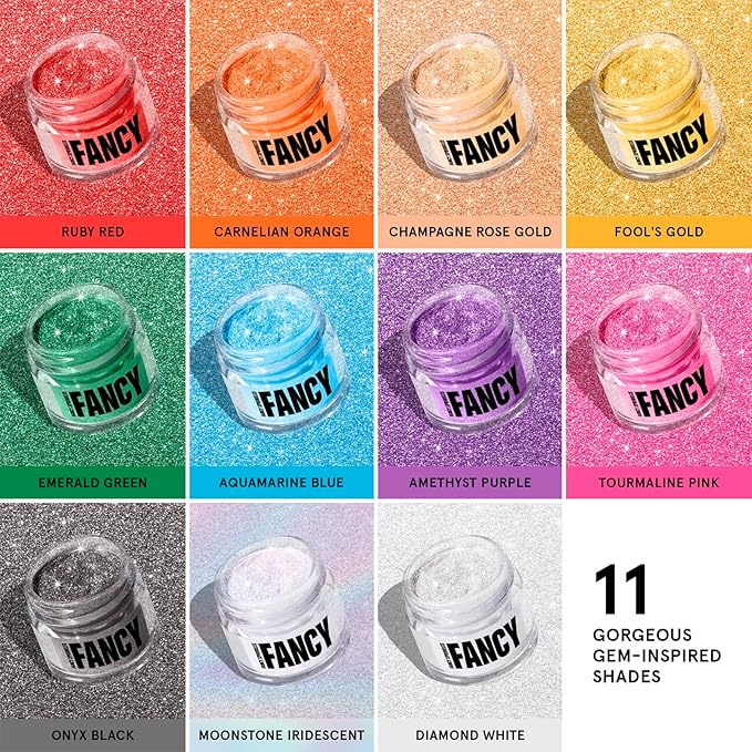 Fancy Sprinkles Halloween Onyx Black Premium Edible Glitter, 100% Edible Glitter for Sparkling Food & Drinks No Taste or Texture (4gm)
