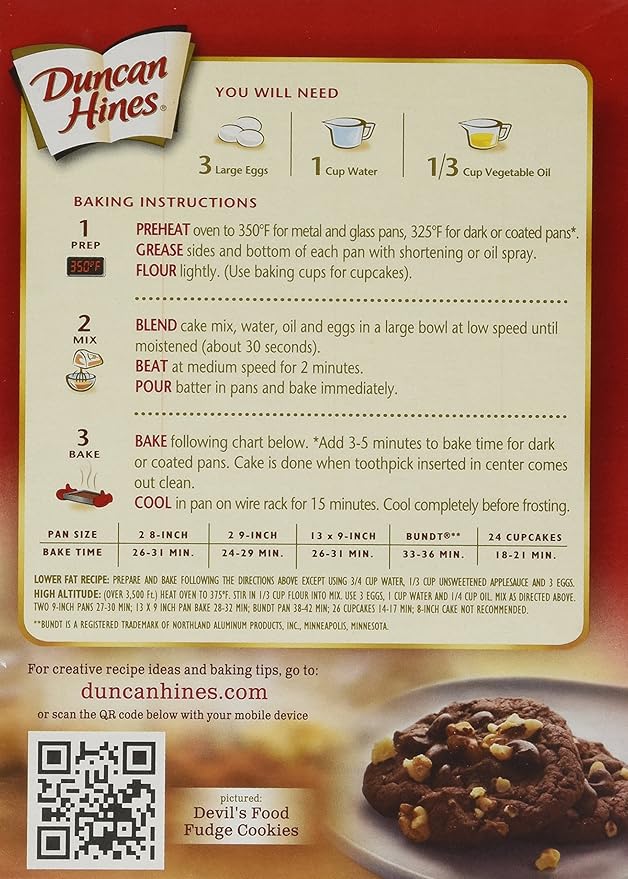 Duncan Hines Classic Devil's Food Cake Mix (2 Pack)