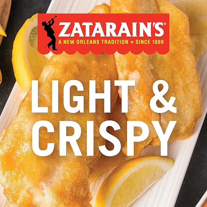 Zatarain's Fish Fri, 25 lb - One 25 Pound Box of Fish Fry Seasoning Mix, Best for Breading Seafood or Vegetables for a Crispy Texture