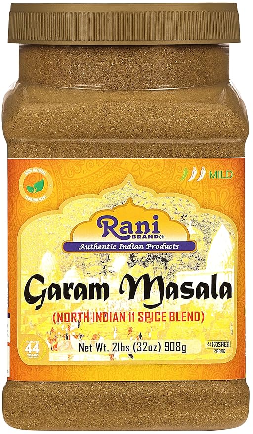 Rani Garam Masala Indian 11-Spice Blend 32oz (2lbs) 908g PET Jar ~ All Natural, Salt-Free | Vegan | No Colors | Gluten Friendly | NON-GMO | Kosher | Indian Origin