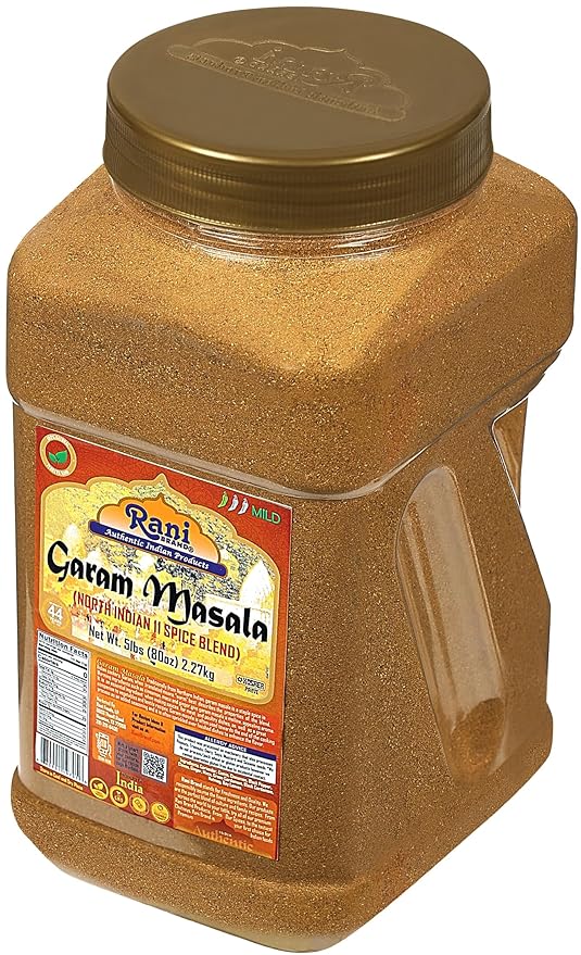 Rani Garam Masala Indian 11-Spice Blend 80oz (5lbs) 2.27kg Bulk PET Jar ~ All Natural, Salt-Free | Vegan | No Colors | Gluten Friendly | NON-GMO | Kosher | Indian Origin