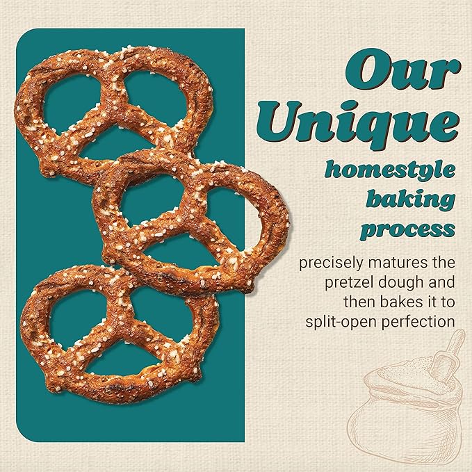 Unique Snacks Multi-Grain Splits Pretzel, Delicious Homestyle Baked Snack Bags, Vegan, OU Kosher, and Non-GMO Food, No Artificial Flavor, 2.12 Oz. Bag, Pack of 12