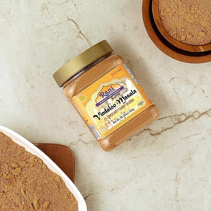 Rani Vindaloo Curry Masala Indian Spice Blend 16oz (1lb) 454g PET Jar ~ All Natural | Salt Free | Vegan | Gluten Friendly| NON-GMO | Kosher | No colors | Indian Origin