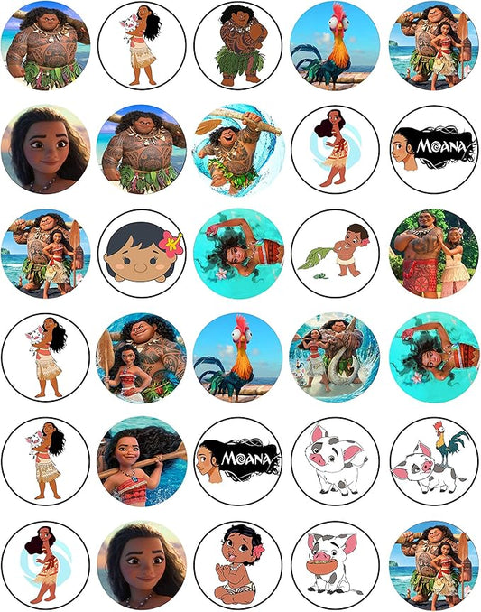 30 x Edible Cupcake Toppers ??Ocean Explorer Inspired Collection of Edible Cake Decorations | Uncut Edible on Wafer Sheet