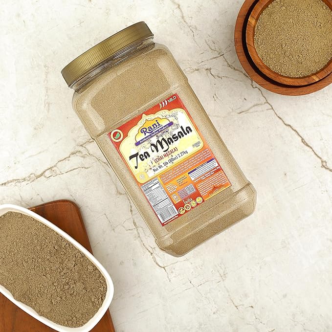 Rani Tea (Chai) Masala Indian Spice Blend 80oz (5lbs) 2.27kg Bulk PET Jar ~ All Natural | Vegan | Gluten Friendly | Salt & Sugar Free | NON-GMO | No Colors | Indian Origin