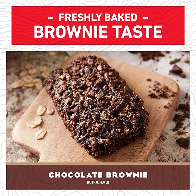 CLIF BAR - Chocolate Brownie Flavor - Made with Organic Oats - Energy Bars - Non-GMO - Plant Based Protein Bars (15 Pack)