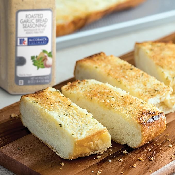 McCormick Culinary Roasted Garlic Bread Seasoning, 20 oz - One 20 Ounce Container of Garlic Seasoning Blend for Fresh Garlic Bread, Pasta, Pizza, Sauces and More